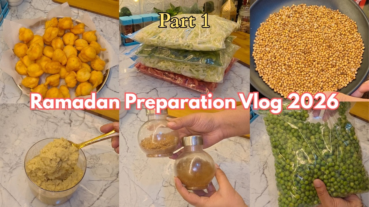 Pre Ramadan Food Preparation 2026 | Make And Freeze Ramadan Recipes | Ideas To Save Time In Ramadan🌙