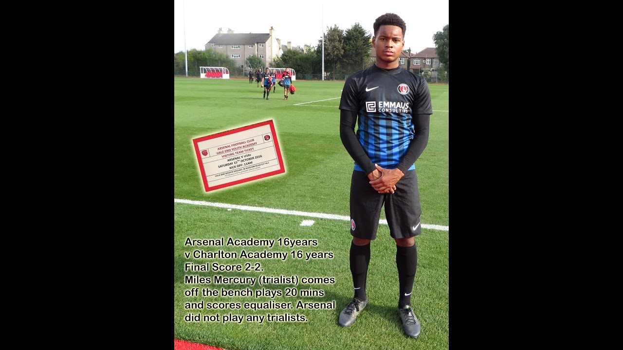 Largie Ramazani & Miles Mercury  Arsenal 2v2 Charlton Athletic.16s 15 Oct 2016. Like Dennis Bergkamp