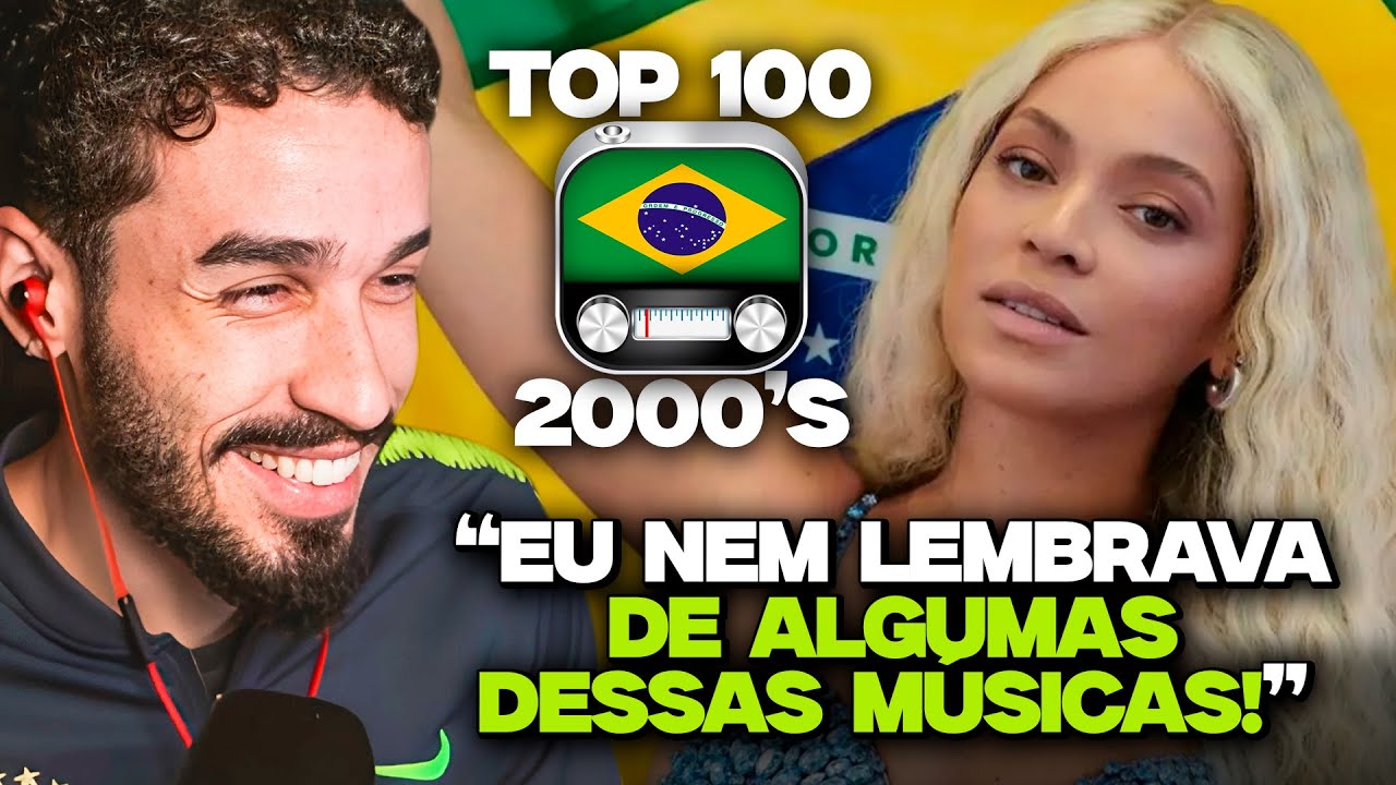 TOP 100 MÚSICAS MAIS TOCADAS NAS RÁDIOS DO BRASIL NOS ANOS 2000! | REACT MUSICAL