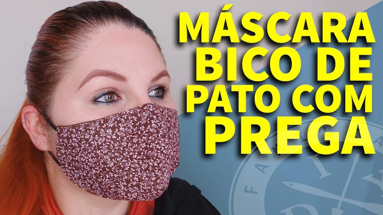 MÁSCARA DE PROTEÇÃO BICO DE PATO COM PREGA - FAMÍLIA DIY
