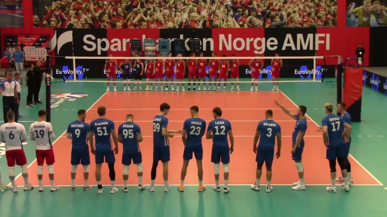 Norway vs Czech Republic (Czechia) volleyball Eurovolley 2026 Qualification 09.08.2025 Arendal