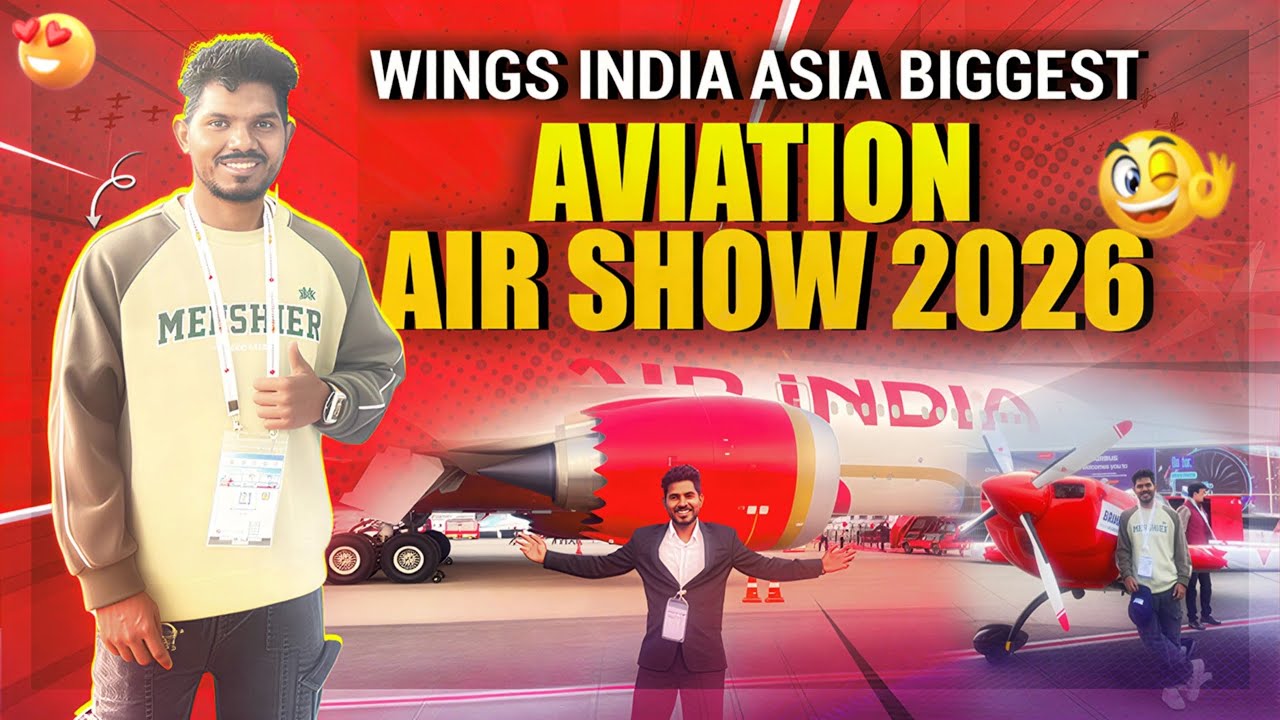 Wings India 2026 Hyderabad ✈️ Begumpet Airport Air Show | Full Exhibition & Drone Show