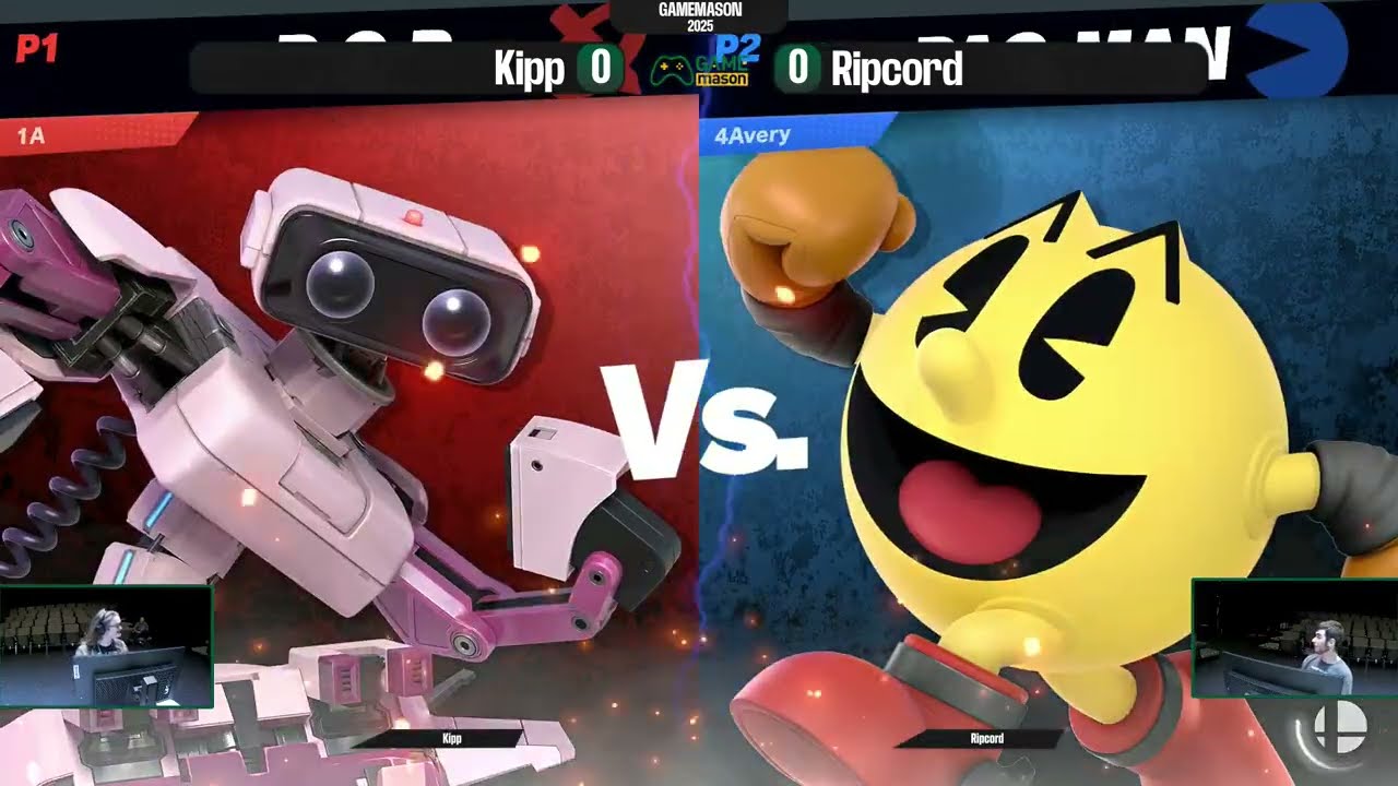 BMS@GameMason Losers Top 8 - Ripcord (R.O.B.) vs Kipp (Pac-Man)
