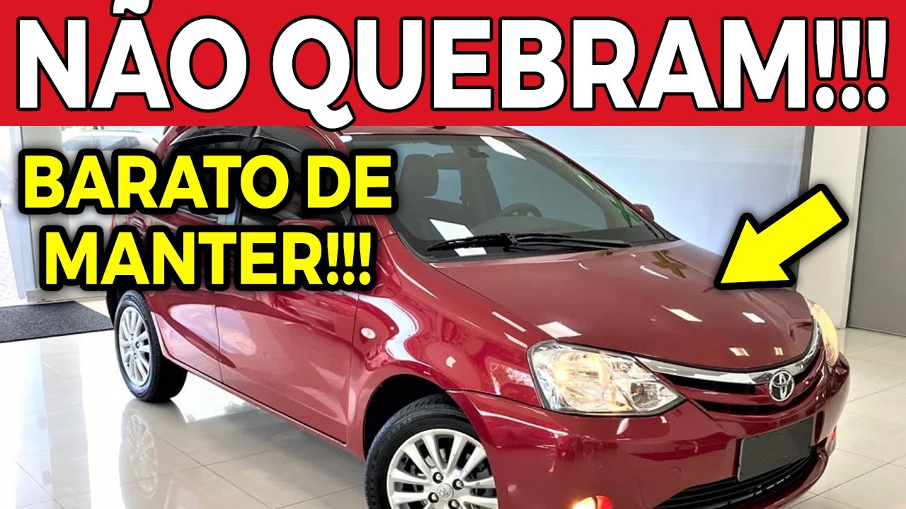 😱💸 7 CARROS BARATOS E CONFIÁVEIS PARA COMPRAR EM 2026! ZERO ARREPENDIMENTO!