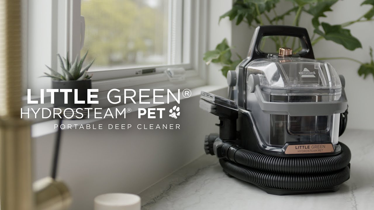 Little Green&reg; HydroSteam&reg; Pet Portable Carpet Cleaner Feature Overview
