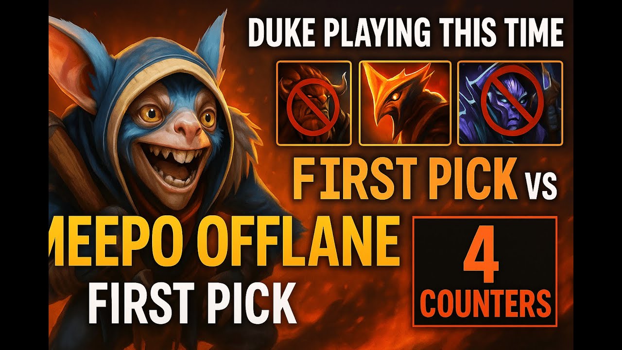 Dota 2 | Meepo Offlane First Pick vs 4 Counters – Impossible Game?