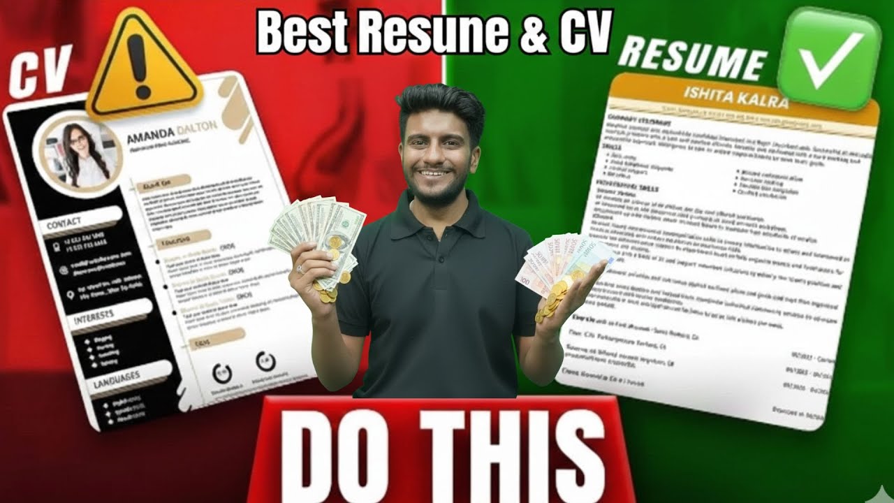 How to make a CV Resume Cover Letter Best way to make attractive Curriculum Vitae