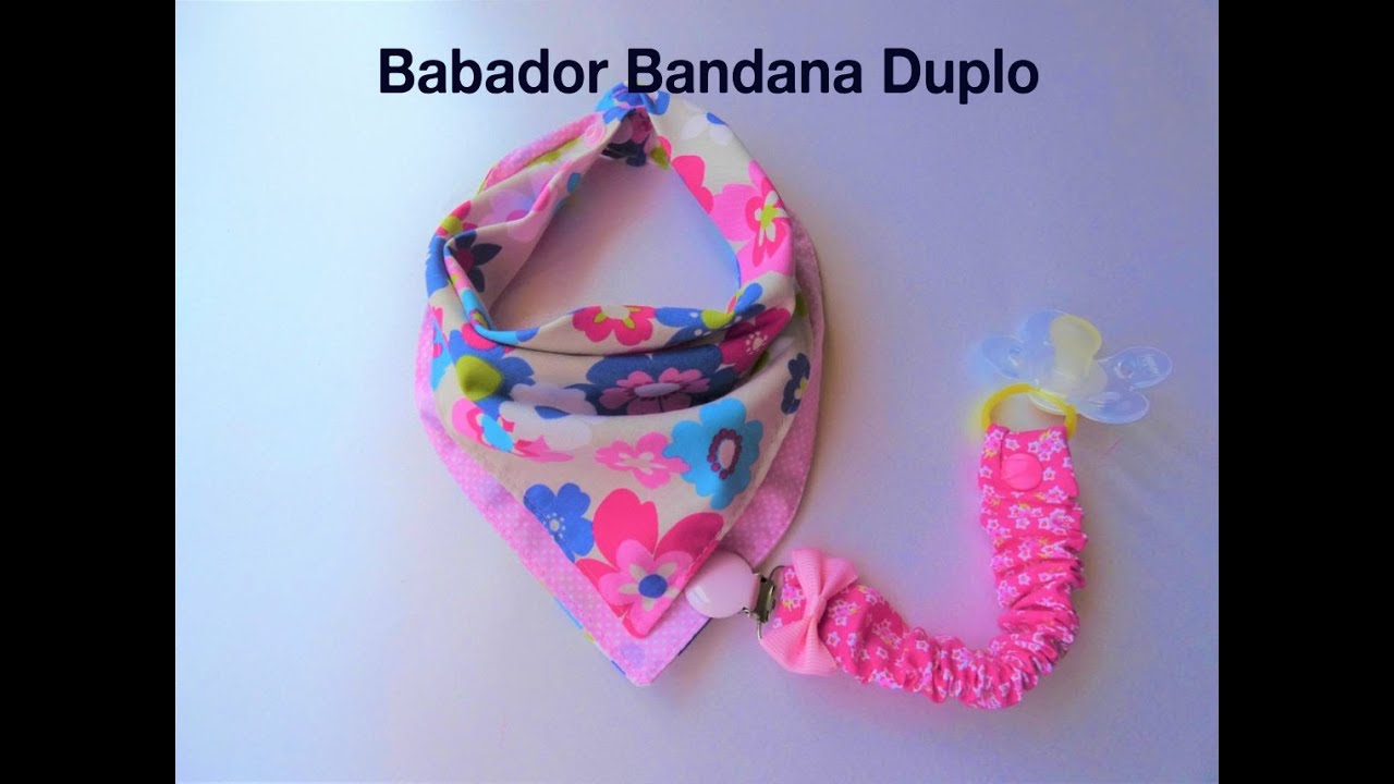 Babador Bandana duplo Diy fácil Bandana Bib