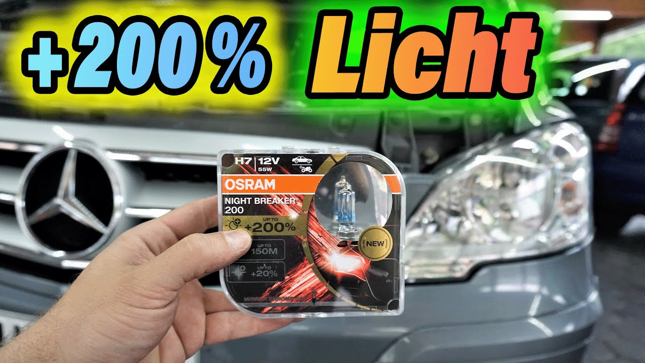 Mercedes Viano Scheinwerfer Lampe Wechseln | H7 | Osram Night Breaker |
