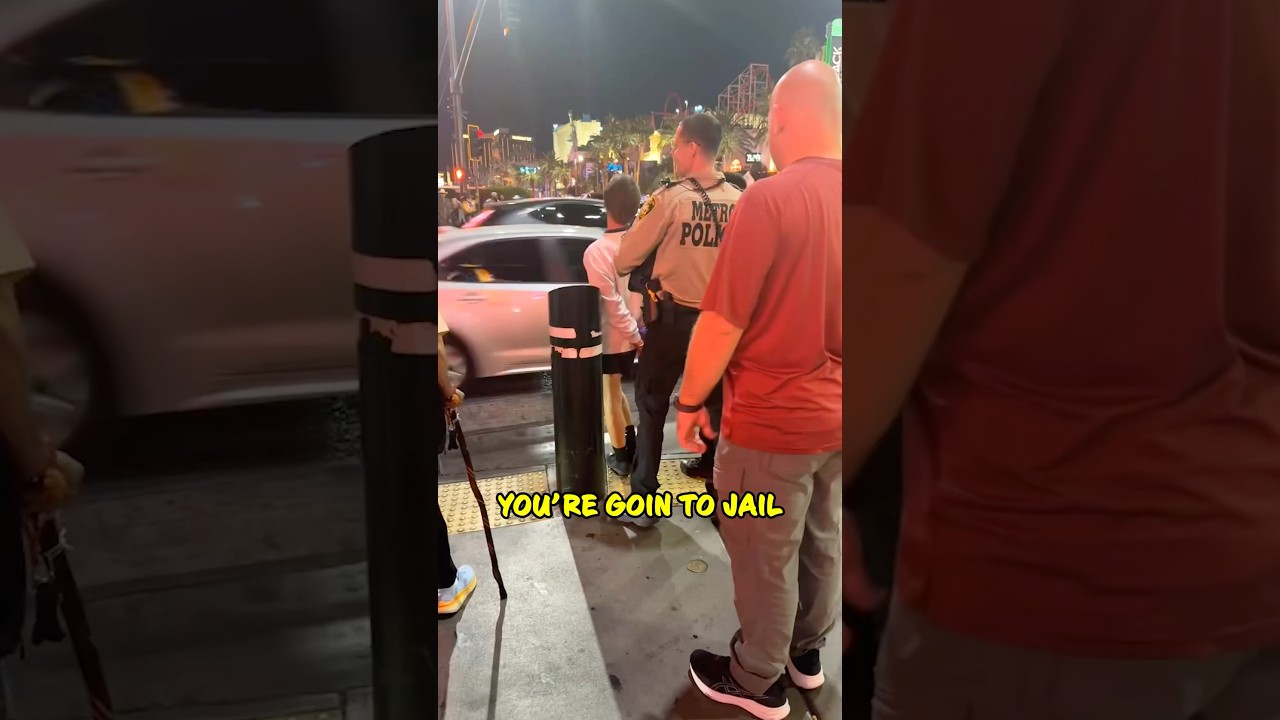 Vegas Man Goes To Jail With A Custom Soundtrack - Funny Police Moment 😂