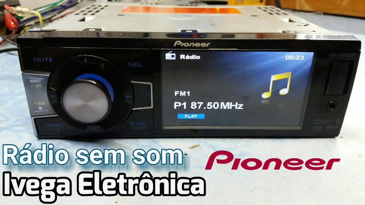 Pioneer DVH-8880 sem som, analise do defeito