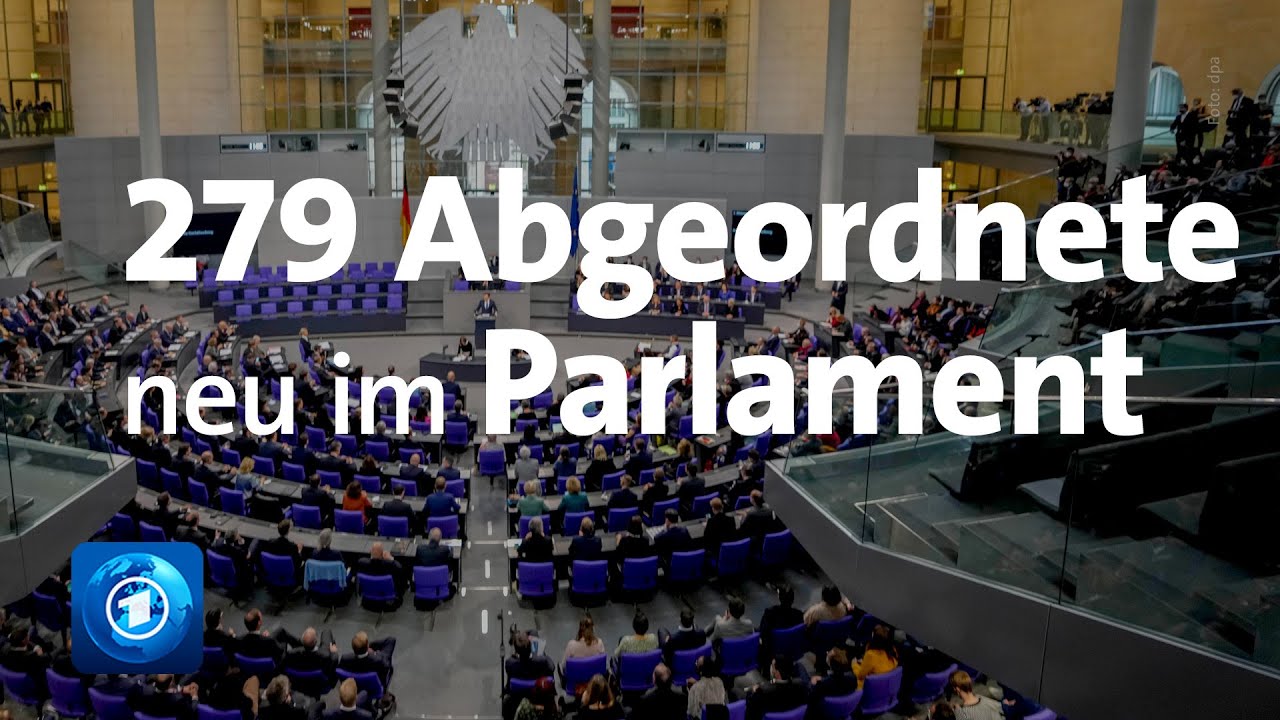 279 Abgeordnete ziehen erstmals ins Parlament ein
