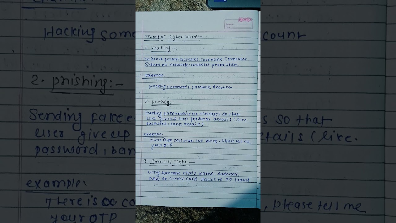 Types of Cyber Crime | part 1 | #cybercrime #byamit #exam #education #crime #shorts #cu