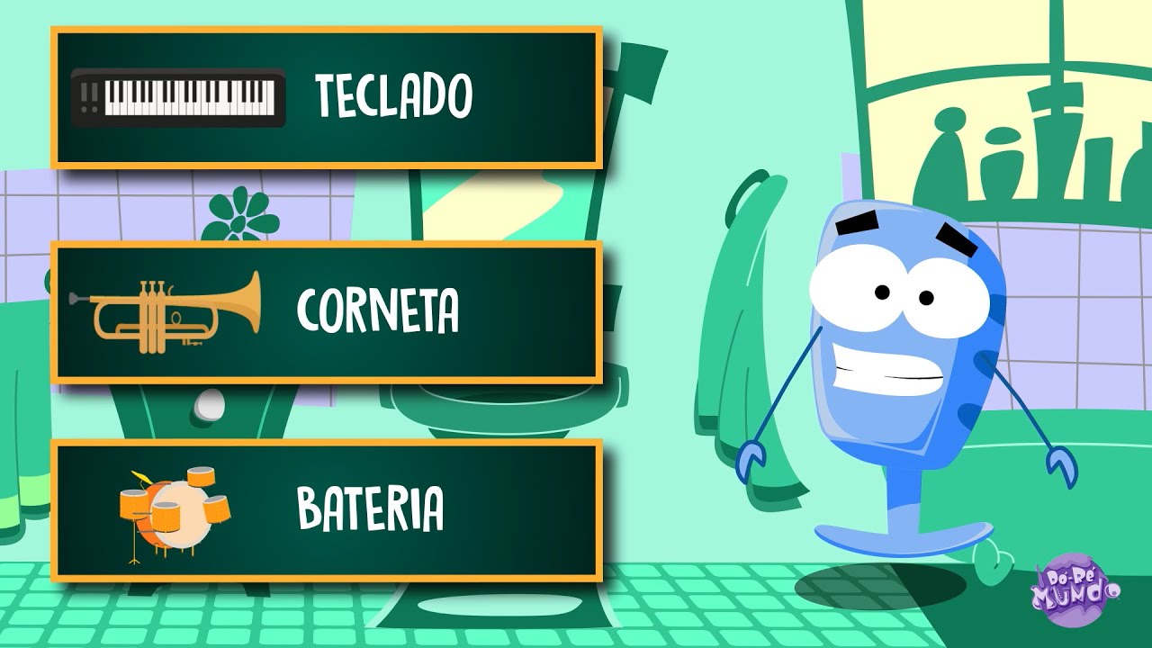 Dó-Ré Mundo - Maratona do Mike 🎙️ Música infantil | Notas Musicais | Instrumentos musicais 7 minutos