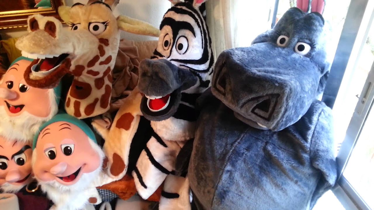 DISFRACES MADAGASCAR LEON,GIRAFA,ZEBRA,HIPOPOTAMO,VENTA ALQUILER MADRID WASAP 678026072