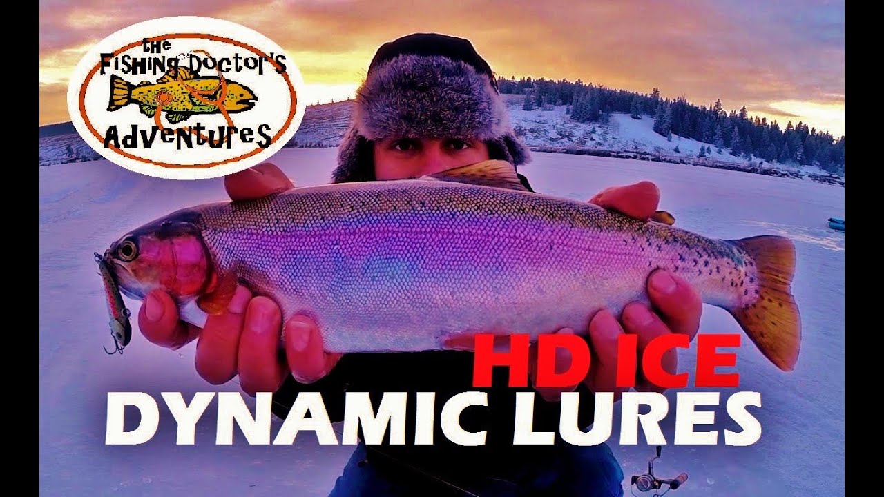 How to Vertical Jigging HD ICE Dynamic Lures Rainbow Trout