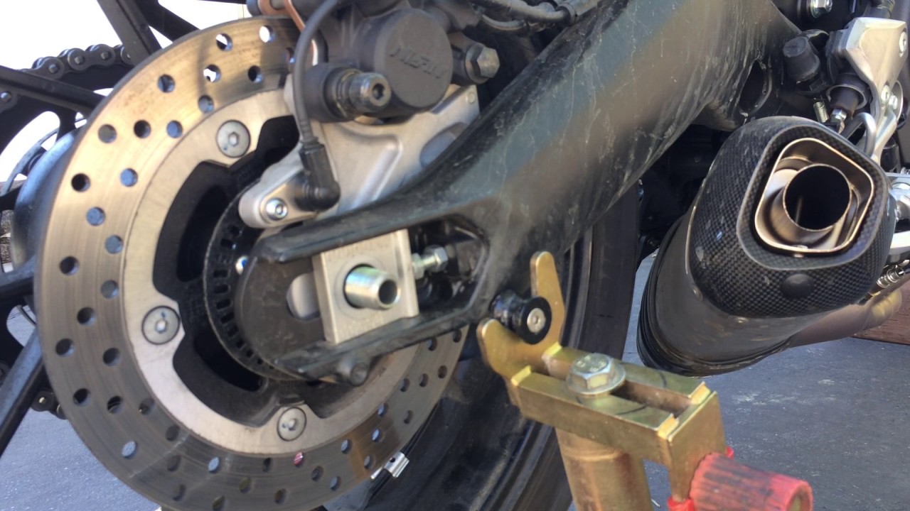 XSR900 removing rear wheel