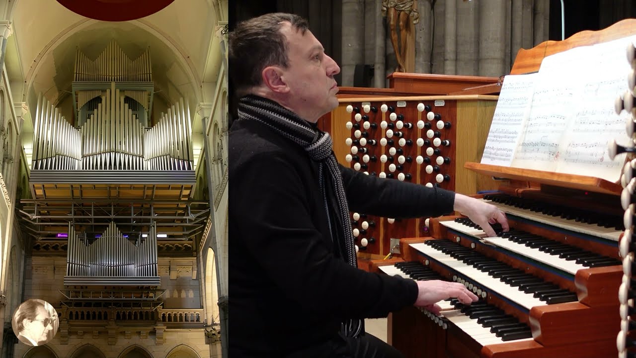 Gaston Litaize  L'oeuvre d'orgue (2) : Scherzo. Denis Comtet à l'orgue de la Cathedrale de Lille
