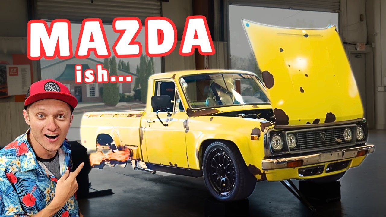 Самый безумный пикап Mazda в мире снова на дорогах! На его постройку ушли годы!