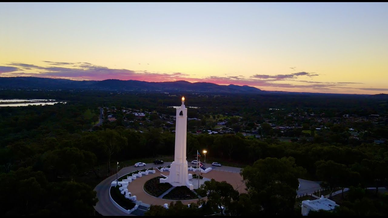 Drone footage of Albury-Wodonga February 2022