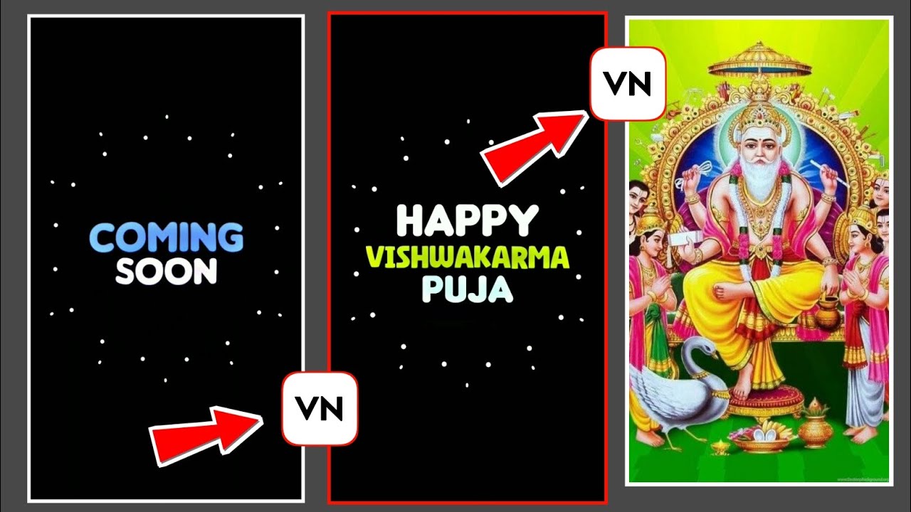 Coming Soon Vishwakarma Puja Status Editing In Vn App | Vishwakarma Puja Video Editing | Vn App