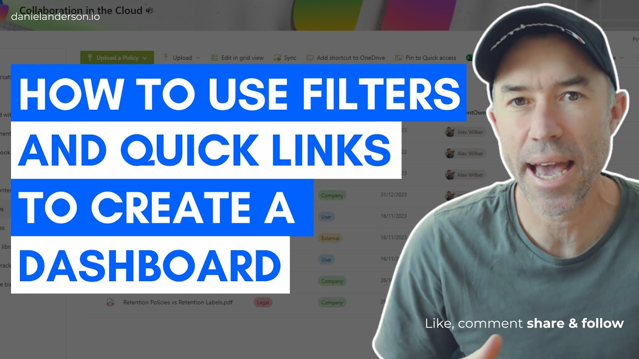 How to use SharePoint Document Library Filters and Quick Links to create a dashboard