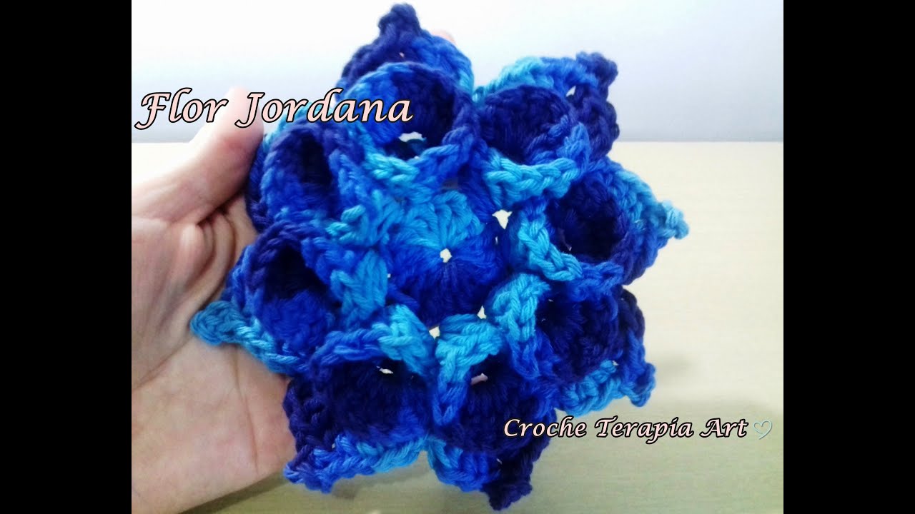 Flor de crochê para aplicação # Flor Jordana