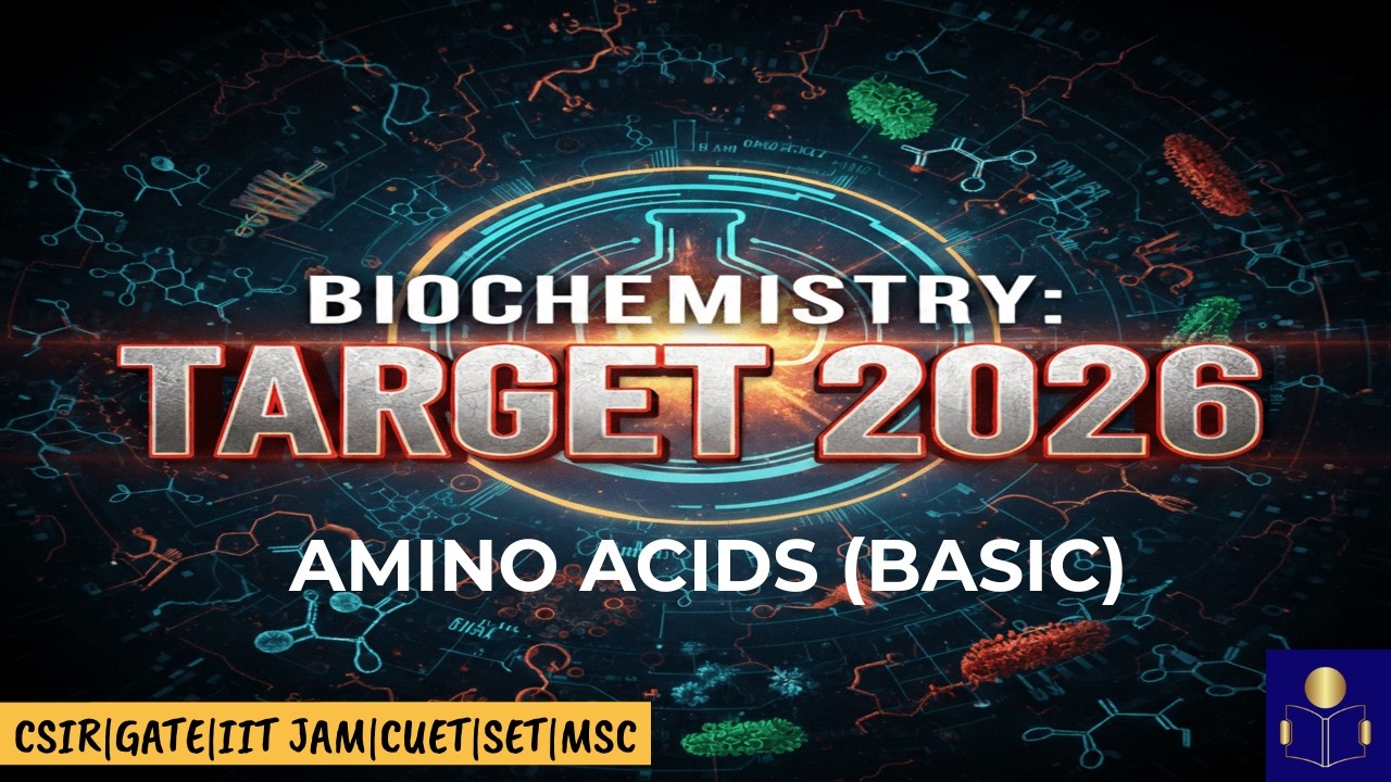 Basics of Amino Acids | Biochemistry for CSIR NET, GATE XL, IIT JAM, CUET PG