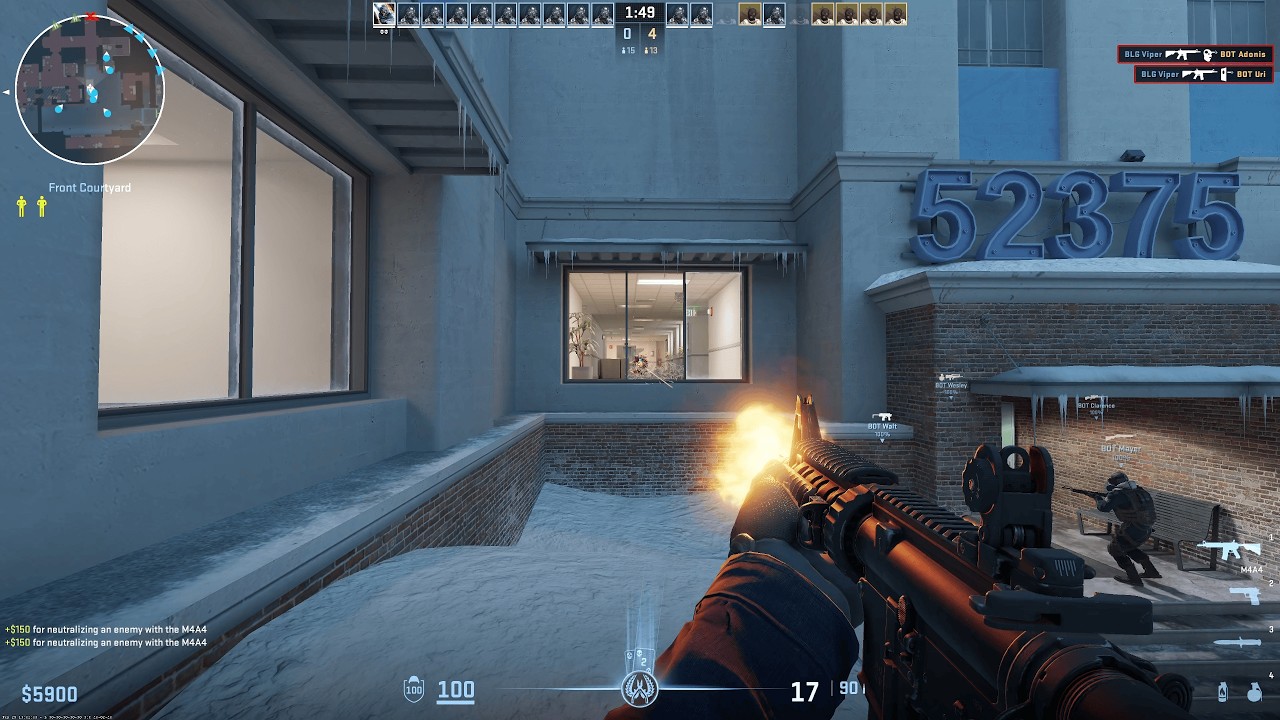 Counter Strike 2 - 4K Gameplay - Office