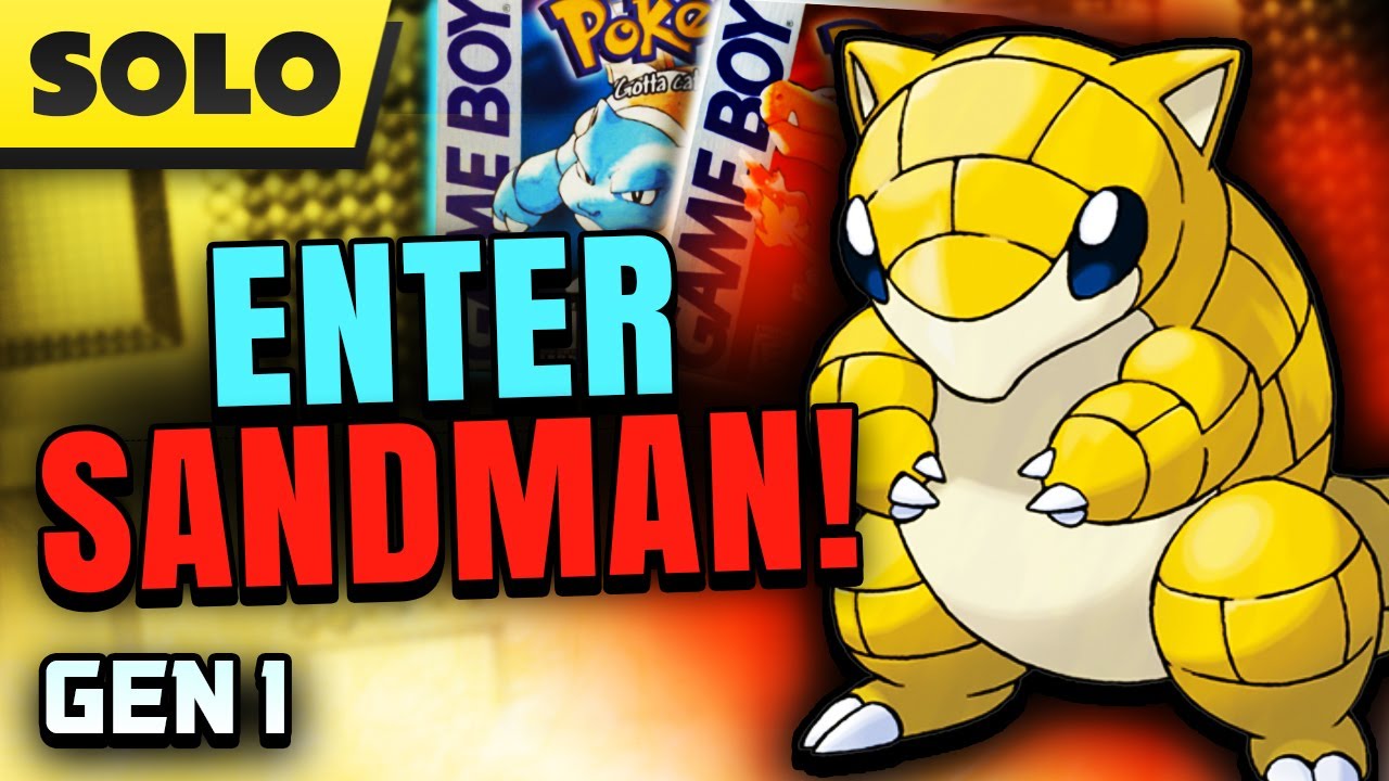 How Fast Can You Beat Pokémon Red/Blue With Just A Sandshrew??