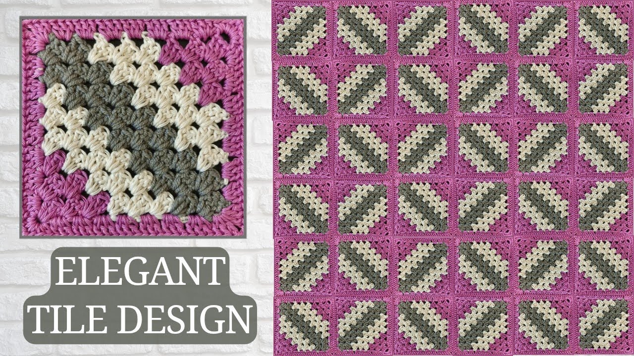 SUPER EASY AND UNUSUAL Crochet Pattern For Beginner's | 👉New Crochet Tile Design @sara1111 