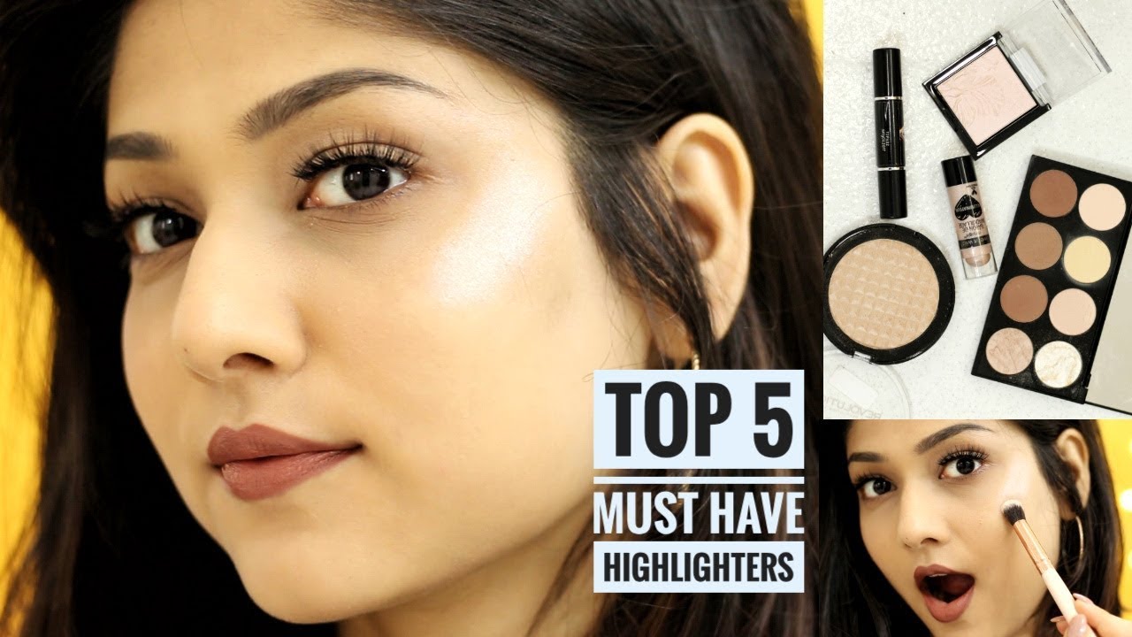 TOP 5 Highlighters in India *MUST HAVE* | Manasi Mau