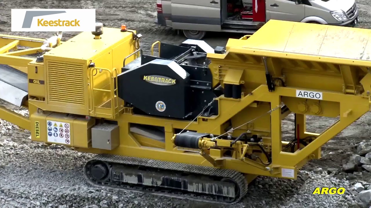 Keestrack B3 Jaw Crusher in quarry