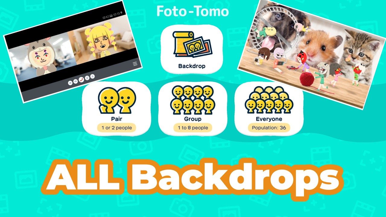 All FotoTomo Photo Backdrop Options | Tomodachi Life: Living the Dream