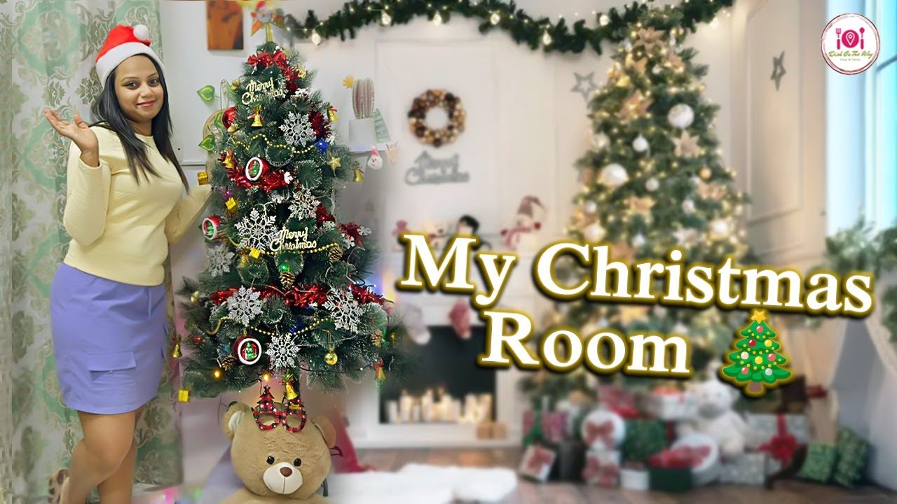 පුංචි decorations වලින් මෙච්චර ලස්සන Christmas Tree එකක්?🎅🎄✨|Simple Christmas Tree Decoration Ideas