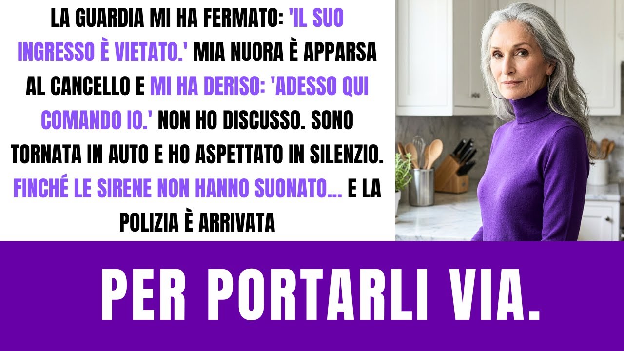 Mia nuora mi ha fermato al cancello… minuti dopo, minuti dopo, ha perso il controllo.