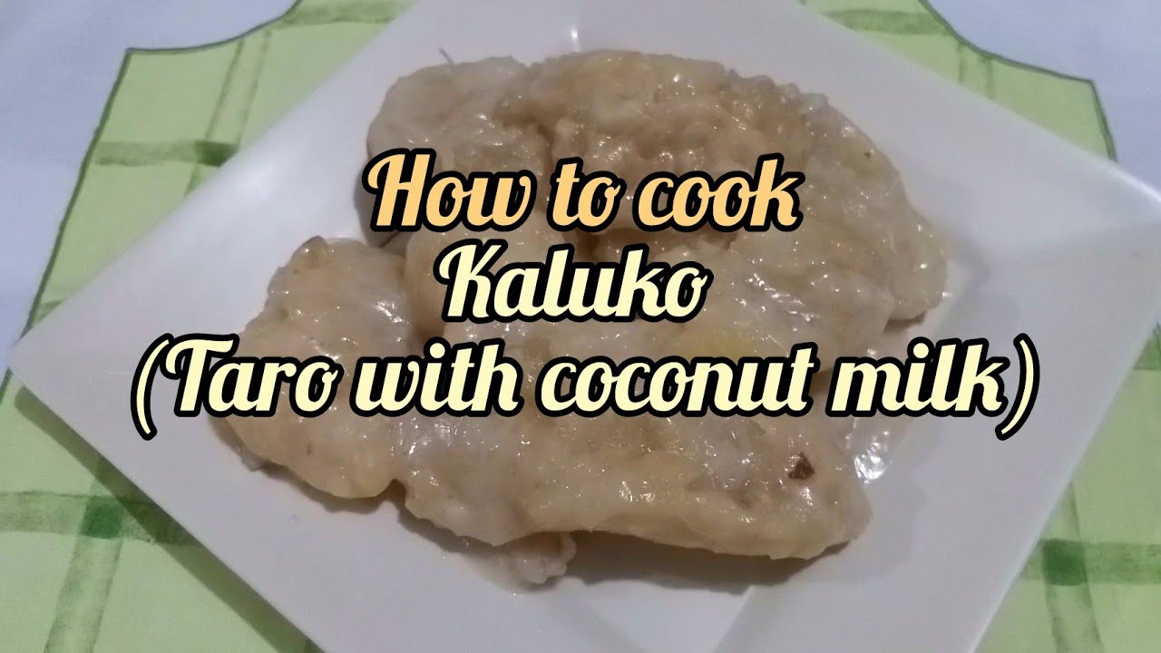 HOW TO COOK KALUKO (TARO WITH COCONUT MILK) BICOL DELICACY EASY RECIPE