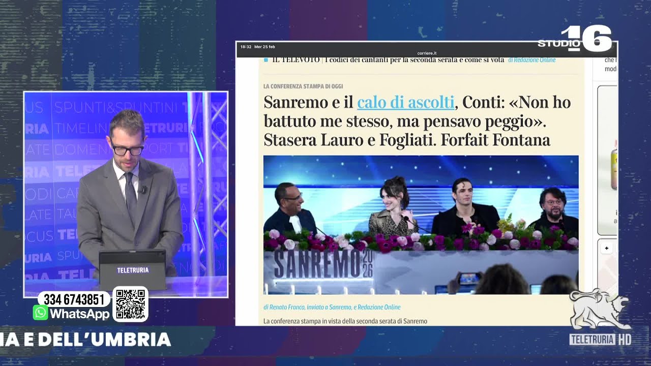 Studio 16 del 25/02/2026