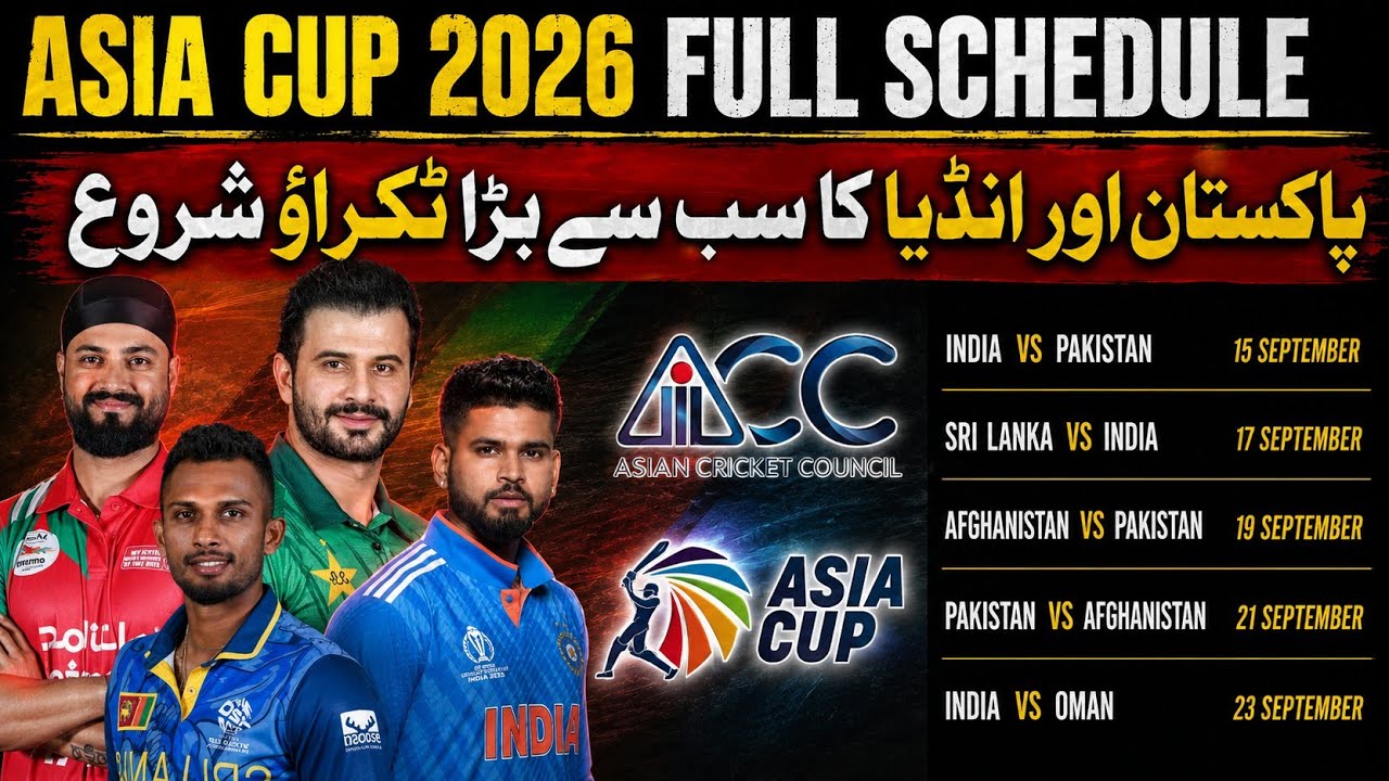 Asia Cup 2026 Pakistan Schedule|Pakistan Full Schedule|Asia Cup 2026 Full Schedule