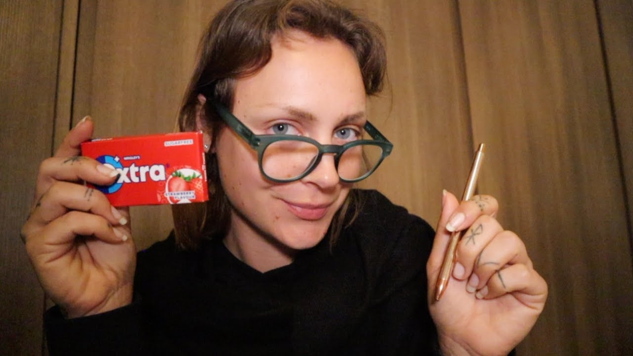ASMR | Sassy Teacher Chewing Gum 🍬
