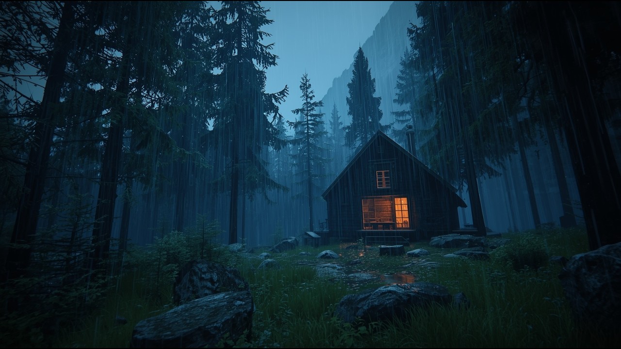 Pure Natural Rain Ambience for Sleep 🌧️ | No Thunder, Stress Relief & Calm Night
