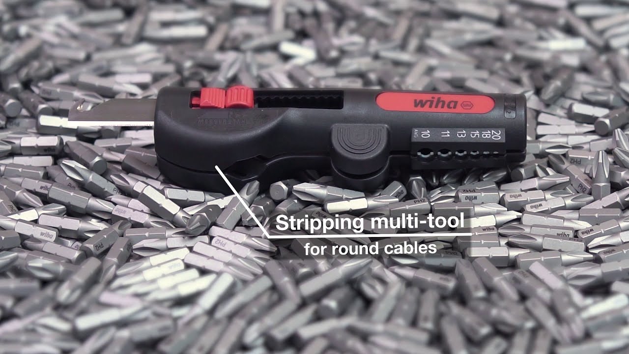 Tutorial: Wiha  Stripping multitool for round cable