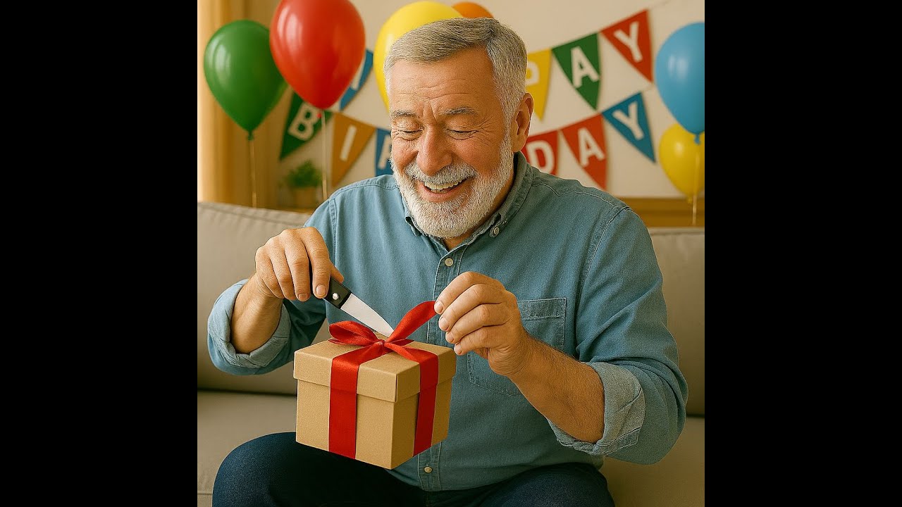 🎂🍰🥳🎉Нож, который я получил в честь юбилея. Что же мне подарили????