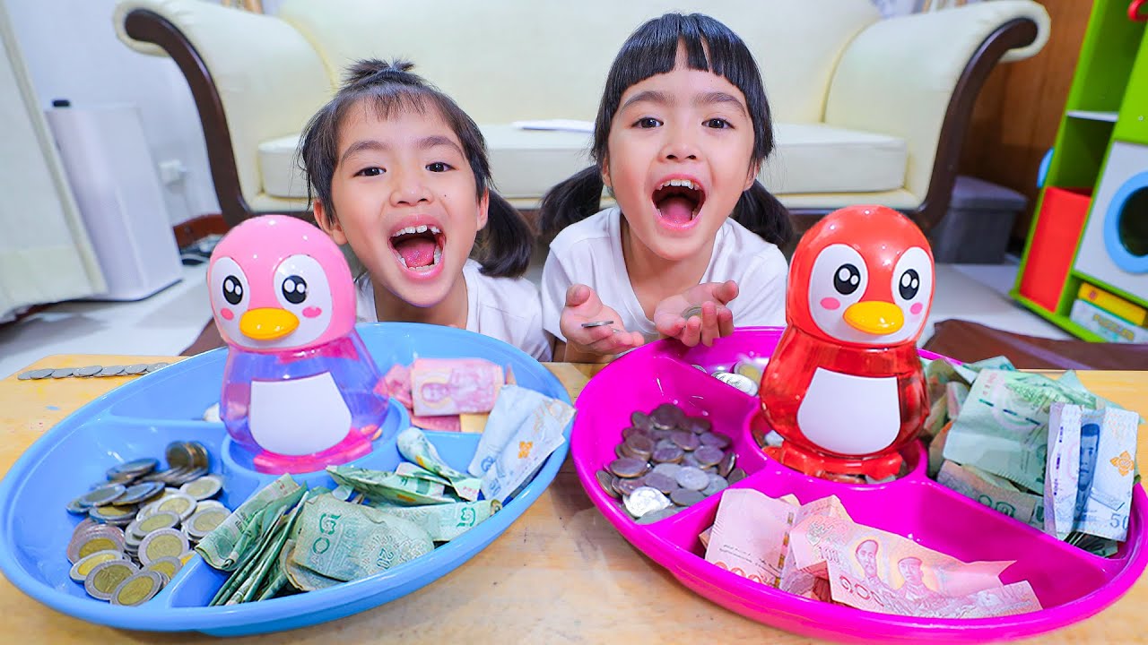 หนูยิ้มหนูแย้ม ทุบกระปุกออมสินไปฝากธนาคาร