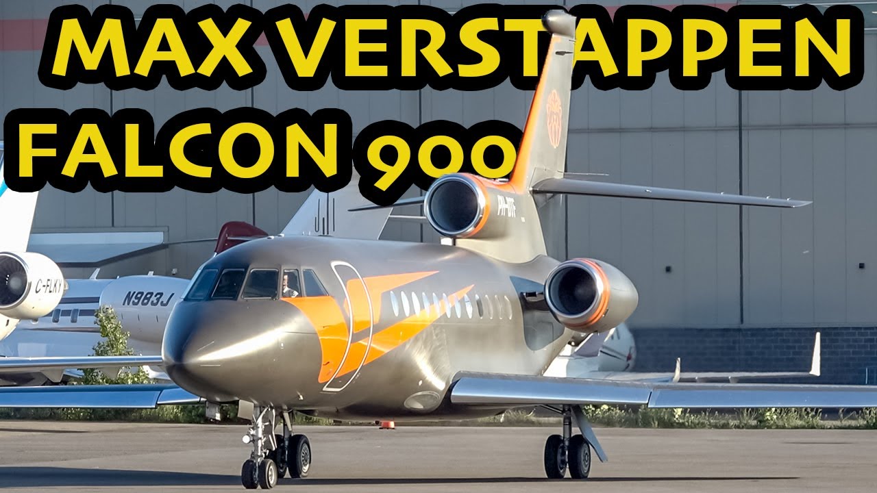 2022 CANADIAN GRAND PRIX WINNER! Max Verstappen's Dassault Falcon 900 in Montreal (YUL / CYUL)