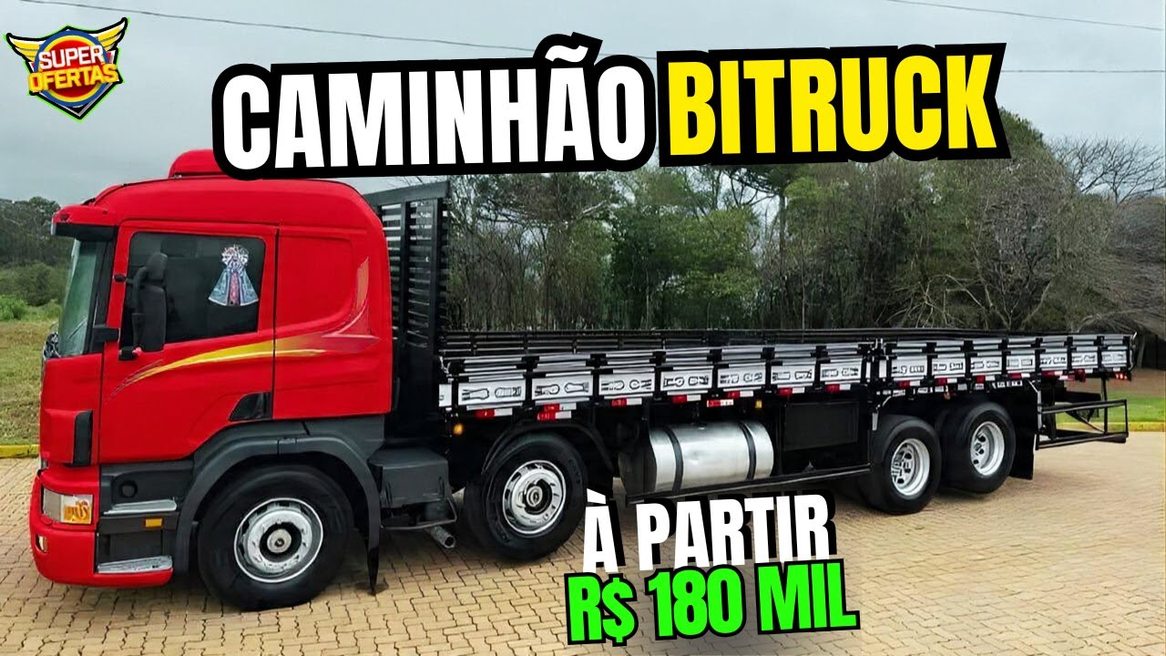 CAMINHÃO BITRUCK QUALIFICADO BARATO À PARTIR DE 180 MIL #bitruck #qualificado #volvovm #mb1620