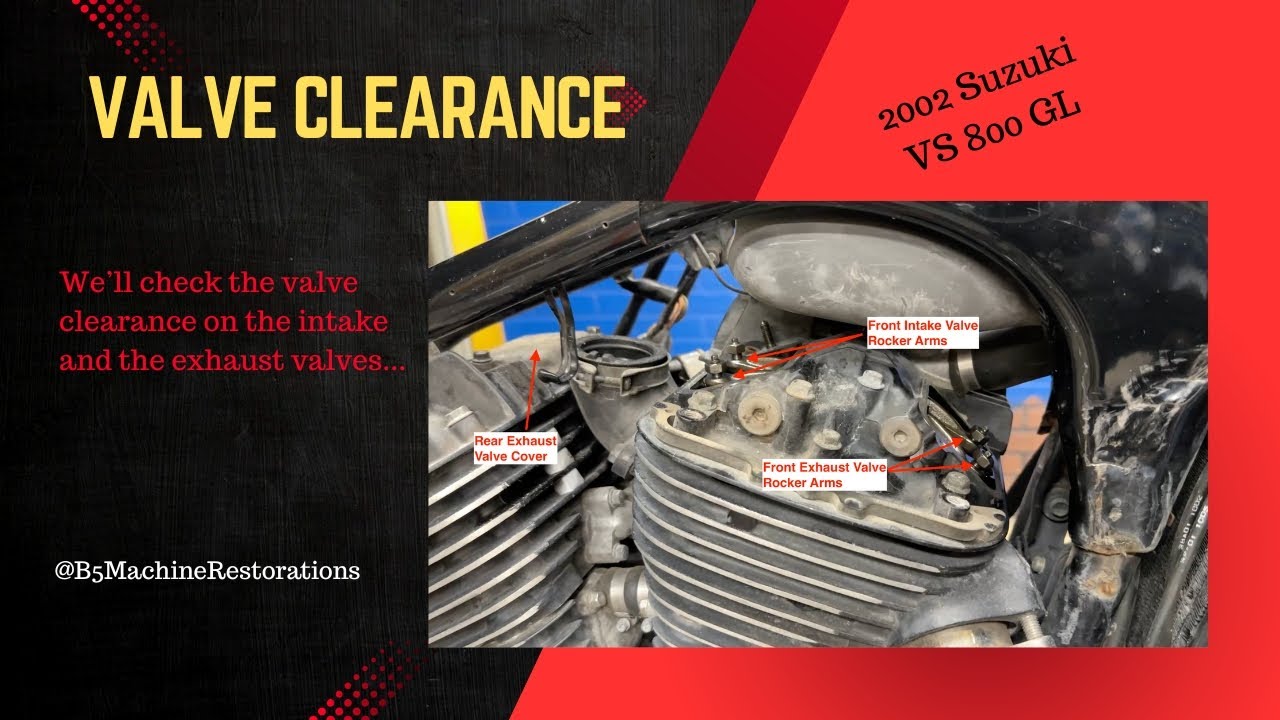 2002 Suzuki VS800GL Valve Clearance