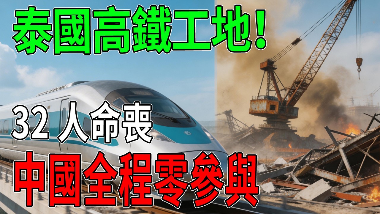 32人命喪泰國高鐵工地！中國全程零參與，無端甩鍋背後藏着什麼算計？#泰國高鐵#基建#中國#工程#鐵路#製造科技#改造#科普#背後真相#西班牙