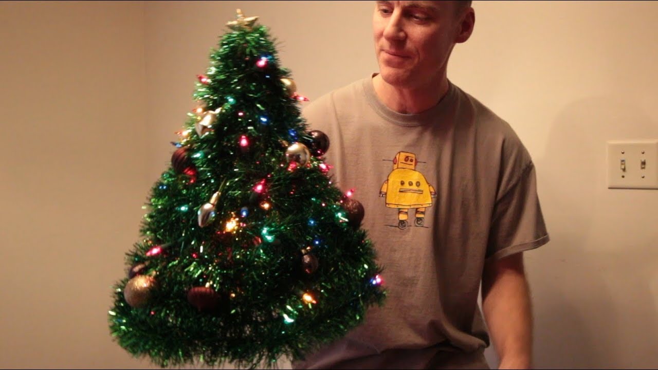 Coat Hanger Christmas Tree With The Kids