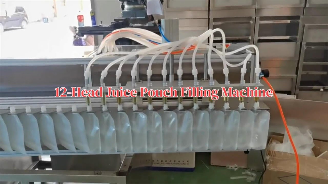 12 Head Juice Pouch Filling Machine #fillingmachinechina #fillingmachines